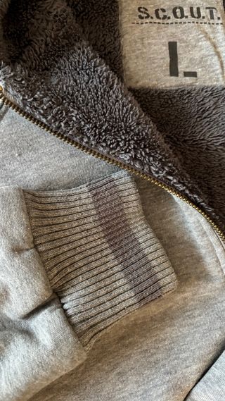 Felpa uomo imbottita grigia