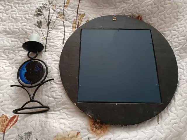 Specchio Luna con Portacandele Luna