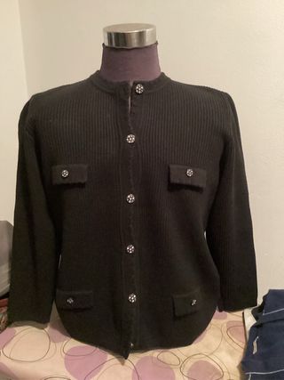 Giacca lana nera vintage tg 50