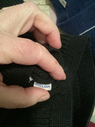 Giacca lana nera vintage tg 50