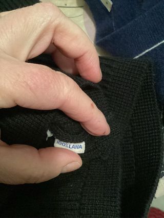 Giacca lana nera vintage tg 50