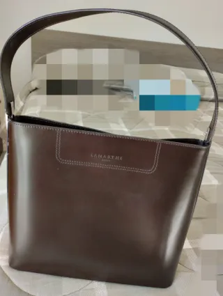 Borsa Lamarthe Paris Pelle Marrone