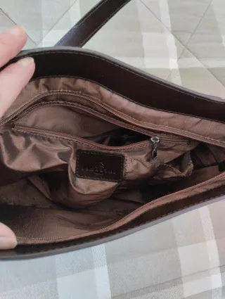 Borsa Lamarthe Paris Pelle Marrone