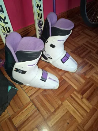 Esquís Fischer con Botas Salomon y Palos