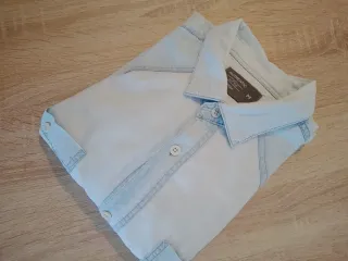 Camisa vaquera azul hombre Talla M tela fina