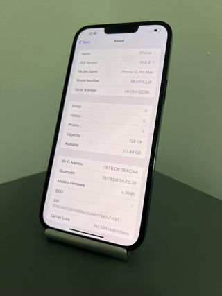 Apple iPhone 13 Pro Max 128gb Azul Grado A+ 100%