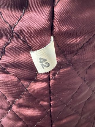 pelliccia sintetica bordeaux/ prugna vintage