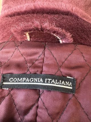 pelliccia sintetica bordeaux/ prugna vintage