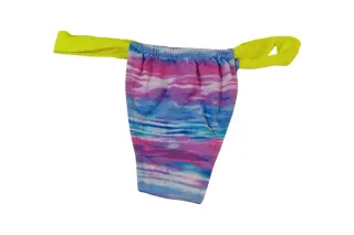 Biquíni Brasileiro com Franjas Amarelo Tam L