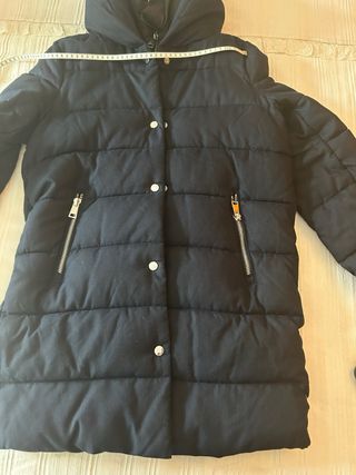 Anorak azul marino Mango talla XS