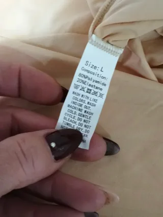 Set intimo donna beige