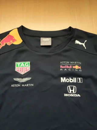 Camiseta Red Bull Racing Aston Martin Negra Roja