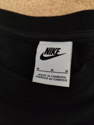 Sudadera Nike Air Negra y Blanca
