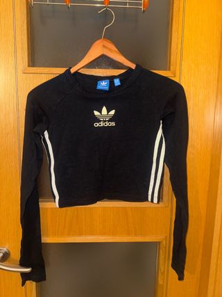Camiseta Adidas manga larga negra