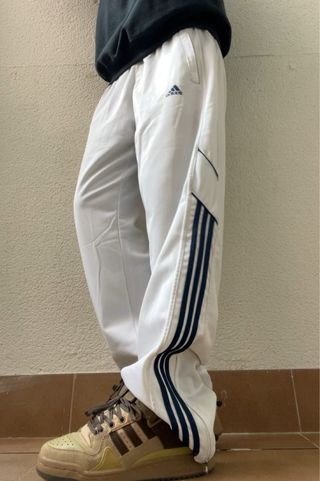 Adidas original's 90's vintage trackpants white