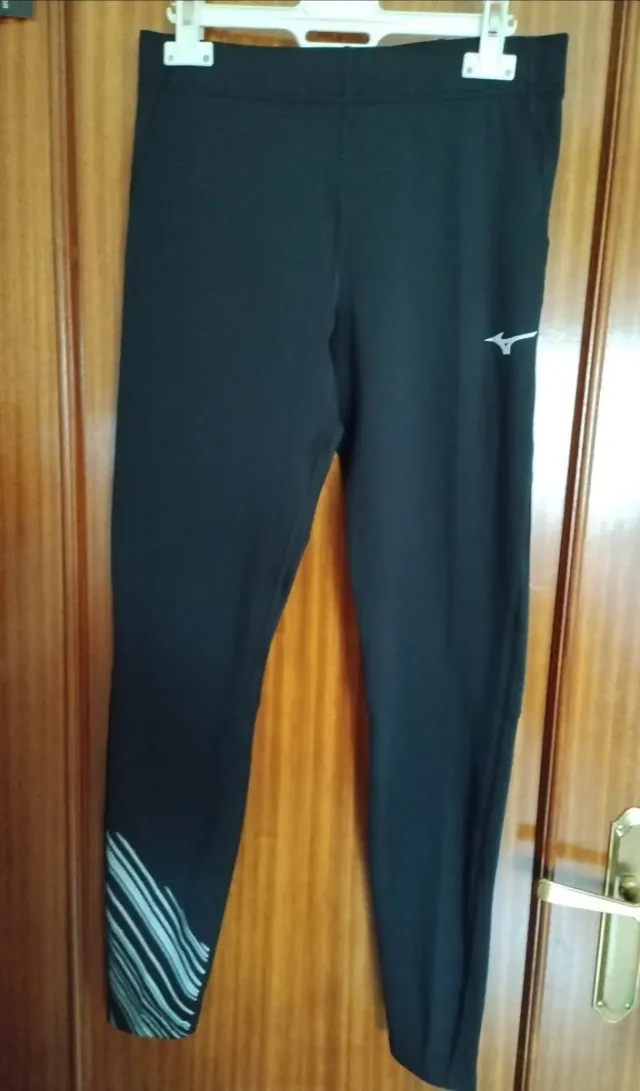 Pantalones/leggings deportivos runner Mizuno negro
