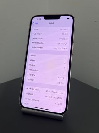 Apple iPhone 13 256gb Rosa Grado A+ Batería 100%