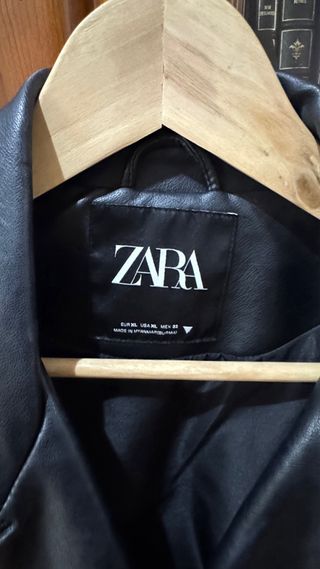 Chaqueta cuero oversize Zara