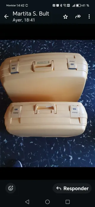 Juego de maletas Jaslen amarillas 70 x 60 y 60x50