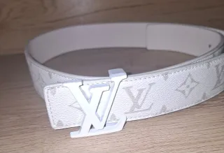 Cinturone Louis Vuitton bianco e grigio