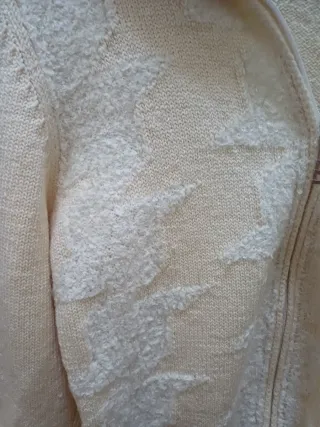 Cardigan in pura lana con zip