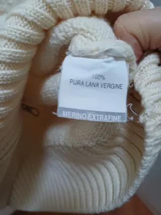 Cardigan in pura lana con zip