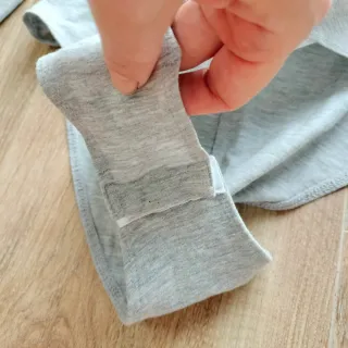 Body gris manga larga