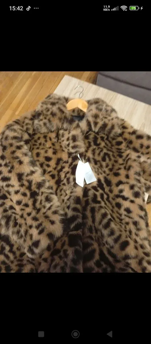 Abrigo Piel Sintética Mujer Mango