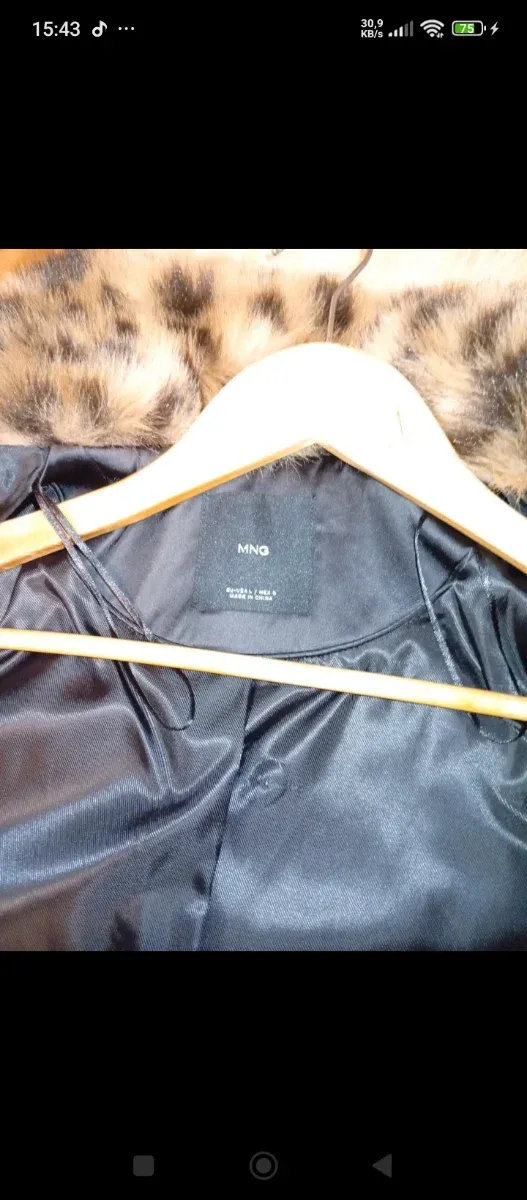 Abrigo Piel Sintética Mujer Mango