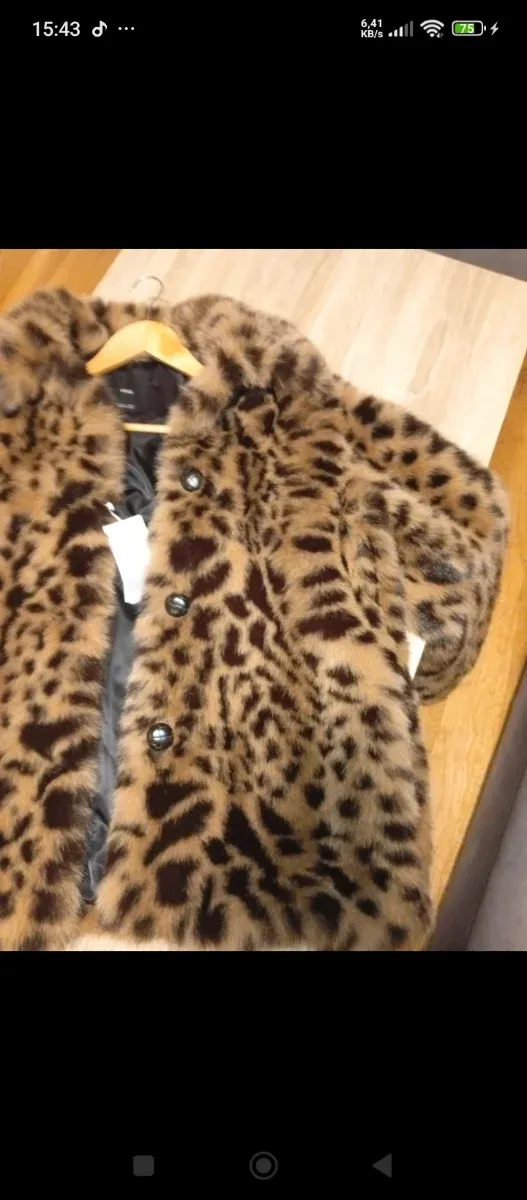 Abrigo Piel Sintética Mujer Mango