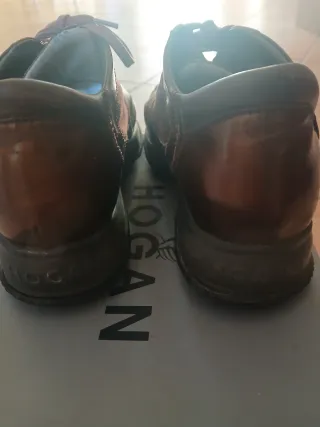 Scarpe Hogan marroni con strass 36 ma calzano 37