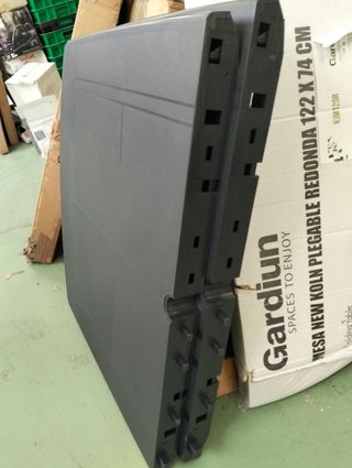 Mesa Jardín Extensible Atlantic Resina Antracita