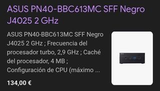 ASUS PN40-BBC613MC MiniPC Barebone LGA-BGA
