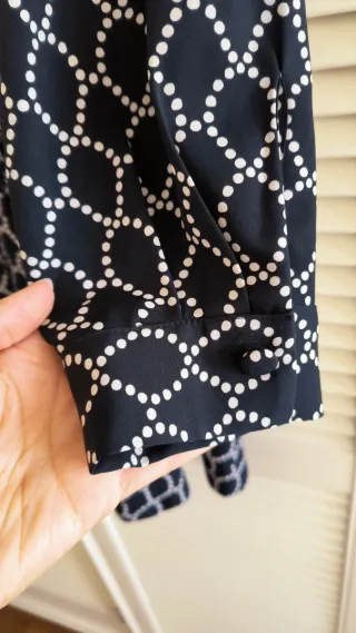 Vestido camisero Zara negro y blanco