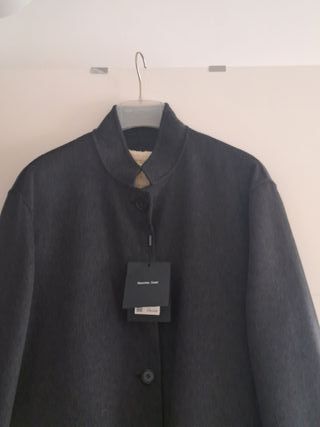 Abrigo lana Massimo Dutti gris
