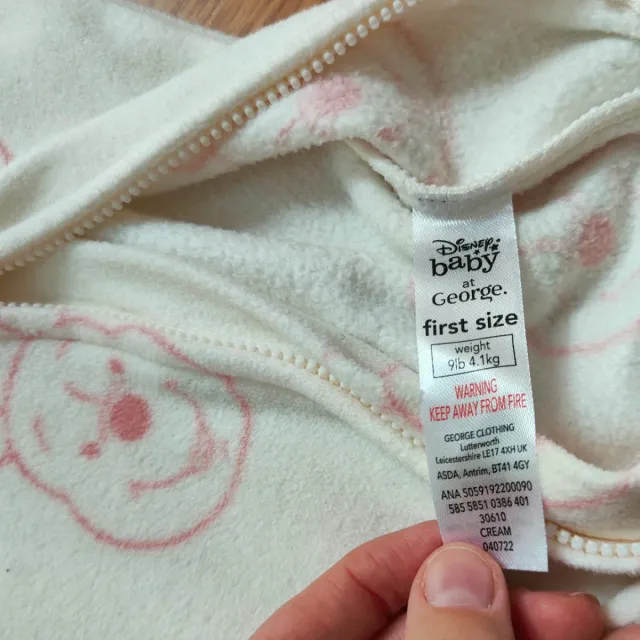 Tutina neonato Winnie the Pooh 1 mese