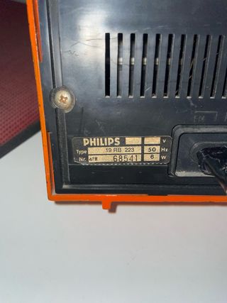 Radio Philips vintage arancione