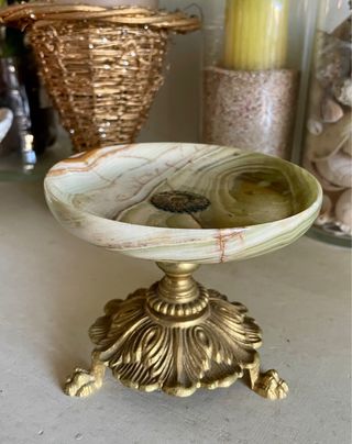 Alzata in onice d'epoca