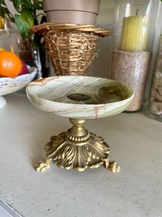 Alzata in onice d'epoca