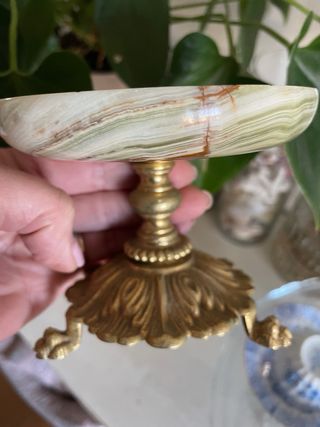 Alzata in onice d'epoca