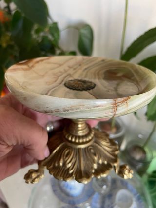 Alzata in onice d'epoca