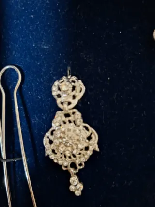 Aderezo Fallera Niña Plata, talla mediana