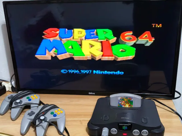 Console Nintendo 64 + 2 controles e jogo