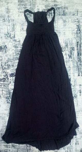 Vestido Largo Azul Escote Halter Free People