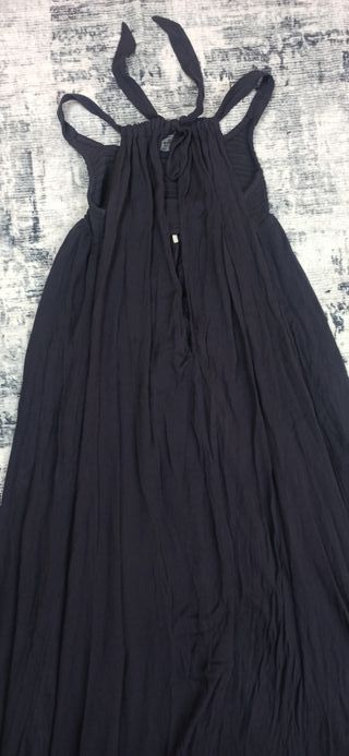 Vestido Largo Azul Escote Halter Free People