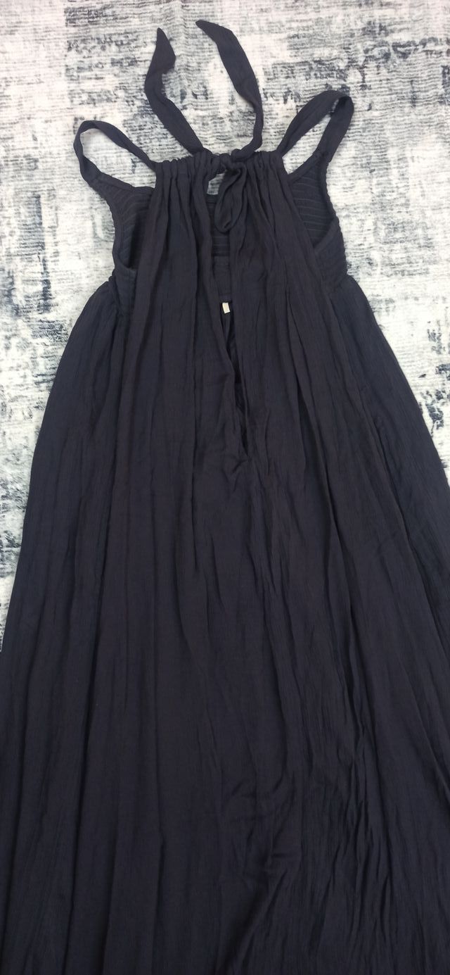 Vestido Largo Azul Escote Halter Free People