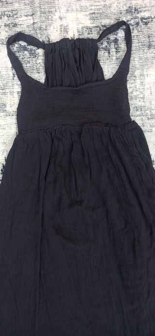 Vestido Largo Azul Escote Halter Free People