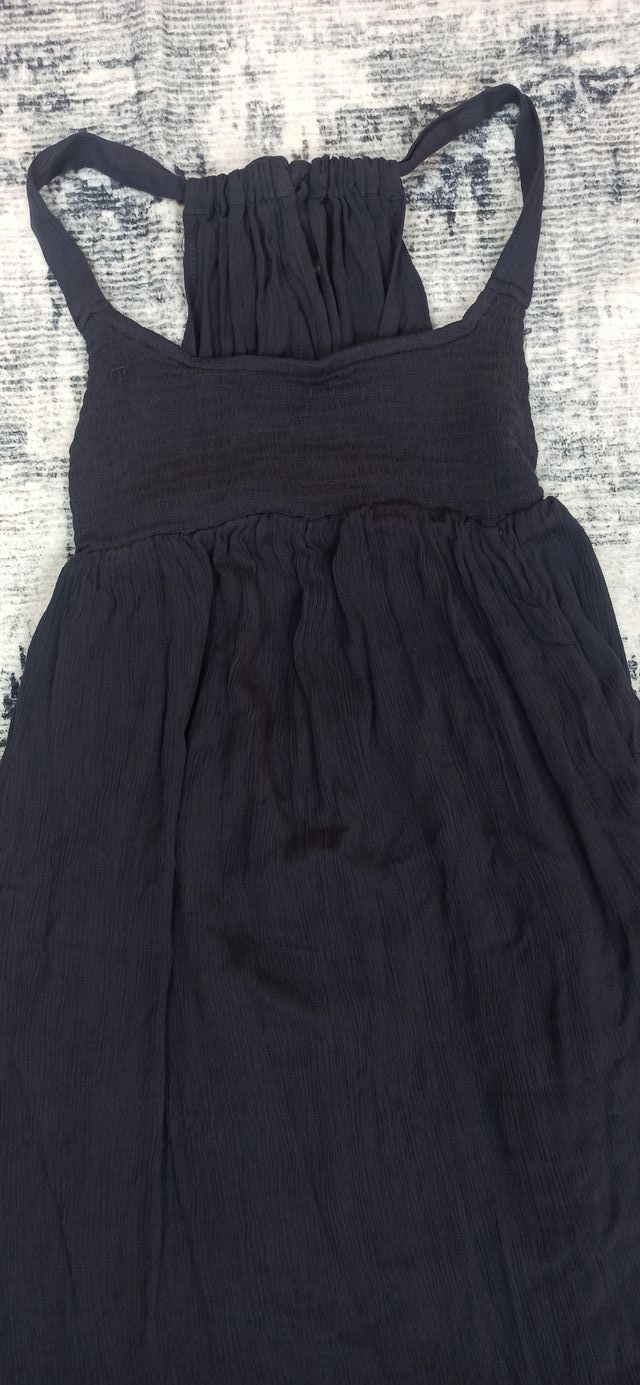Vestido Largo Azul Escote Halter Free People