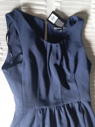 Vestido azul de señora