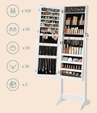 Espejo joyero SONGMICS JJC002W01 152 cm